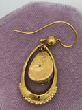 Victorian Etruscan Revival 15ct Gold Earrings