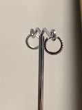 18ct White and Yellow Gold Diamond Earrings