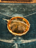 Giant 19th Century Citrine Brooch