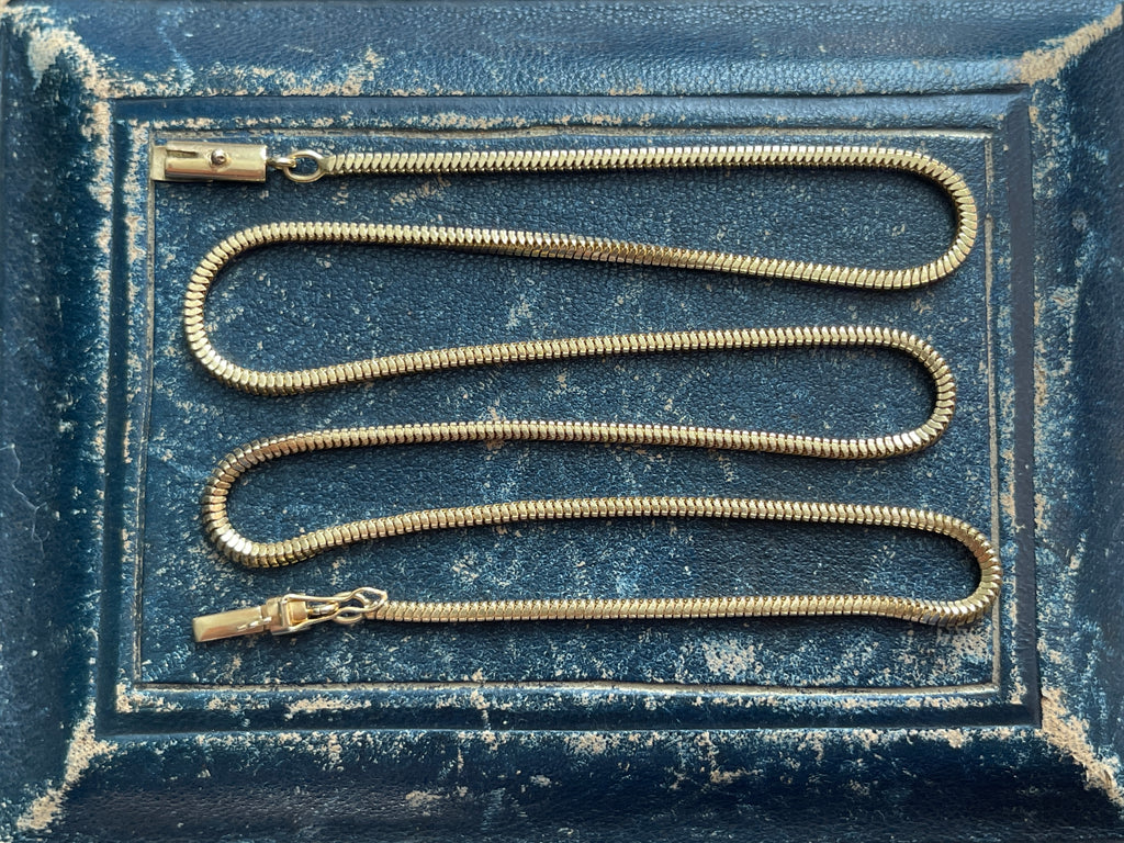 18ct Gold Box Snake Chain – Ishy Antiques