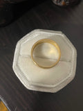 Reserved Edwardian Floral Engraved 18ct Gold Band