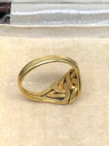 Antique 18ct Gold Heart Knot Ring