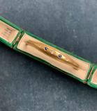 Victorian 15ct Yellow Gold June 14th 1900 Sapphire and Diamond Bangle