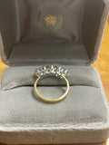 18ct and platinum Old cut Diamond Five Stone Ring