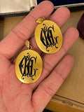 A pair of Victorian 15ct Gold Mourning Lockets