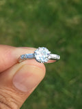 Certified Platinum Old Cut Diamond Engagement Ring - Ishy Antiques