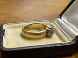 18ct Gold Star Sapphire Ring