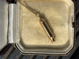Vintage 9ct Gold Whistle and Chain