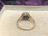 Edwardian Sapphire and old cut diamond ring