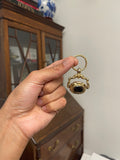 Victorian Locket Fob and 15ct Gold Split Ring