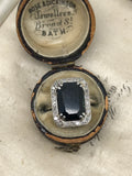 Platinum and White Gold Sapphire & Diamond Rin