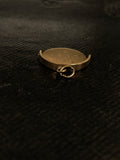 Three 9ct Gold Charms: Snail, Pig, I Love You Spinner