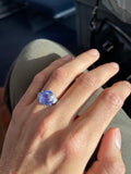 Art Deco Ceylon Sapphire and Diamond Ring