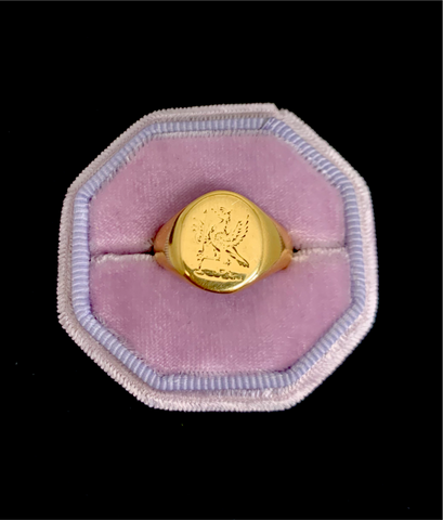 Reserved 1930 18ct Gold Heavy Signet Ring
