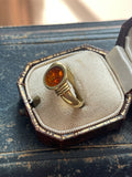 18ct Gold Intaglio Enamel Ring