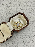 18ct Gold Diamond Navette Ring