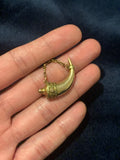 18ct Gold Victorian Hunting Horn Pendant