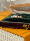 Reserved Victorian Pearl and Diamond Half Hoop CS