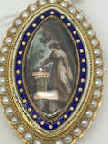 Reserved Georgian Mourning Pendant 1793 - Ishy Antiques