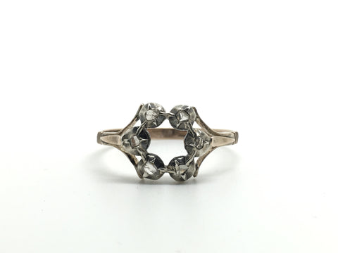 6 Diamond Georgian Hexagon Ring - Ishy Antiques