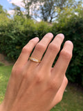 18ct Gold Five Stone Boat Ring