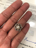 Platinum and 18ct gold Edwardian Diamond and Pearl Ring