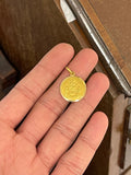 18ct Gold Ave Maria Holy Pendant