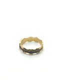 Victorian White Enamel Mourning Ring - Ishy Antiques