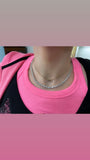 15.60ct Modern Brilliant Cut Diamond Rivière Necklace