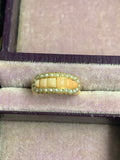 18ct Gold Victorian Coral and Pearl Ring
