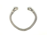 Sterling Silver Big Cat Bangle