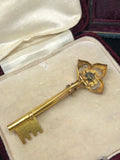 Antique Diamond set Gold Key