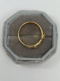 18ct Yellow Gold Diamond Buckle Ring