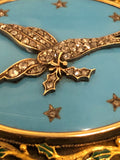 Victorian 18ct Gold Diamond Bird Locket Brooch