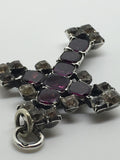 Georgian Garnet & Paste Cross Pendant - Ishy Antiques