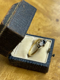 20th Century 18ct Gold Sapphire and Diamond Trilogy Ring