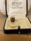 Antique Tiger’s Eye and Diamond Ring