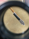 Art Deco Onyx and Diamond Sword Jabot Pin
