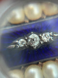 9ct Gold Georgian Blue Enamel, Pearl and Diamond Pendant