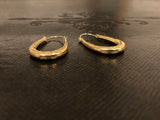 Vintage Gold Creole Earrings