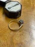 18ct Gold Sapphire and Diamond Cluster Ring