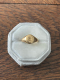 18ct Gold 1916 S Signet Ring