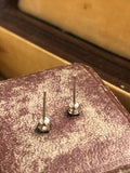 0.30ct old cut diamond studs in Platinum