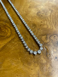 15.60ct Modern Brilliant Cut Diamond Rivière Necklace