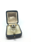 Victorian White Enamel Mourning Ring - Ishy Antiques