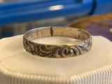 Scandinavian Silver Engraved Band