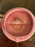 Art Deco 18ct Gold Old Cut Diamond Three Stone Ring