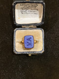 A.V. Victorian Lapis Lazuli Signet Ring in 18ct Gold