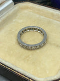 Platinum Art Deco Diamond Eternity Ring