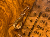 Victorian Collet set Gold Citrine Earrings